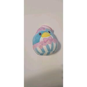 SANRIO 6" SQUISHMALLOWS Plush- TUXEDO SAM Ice Cream Sundae Bird CUTE! EUC